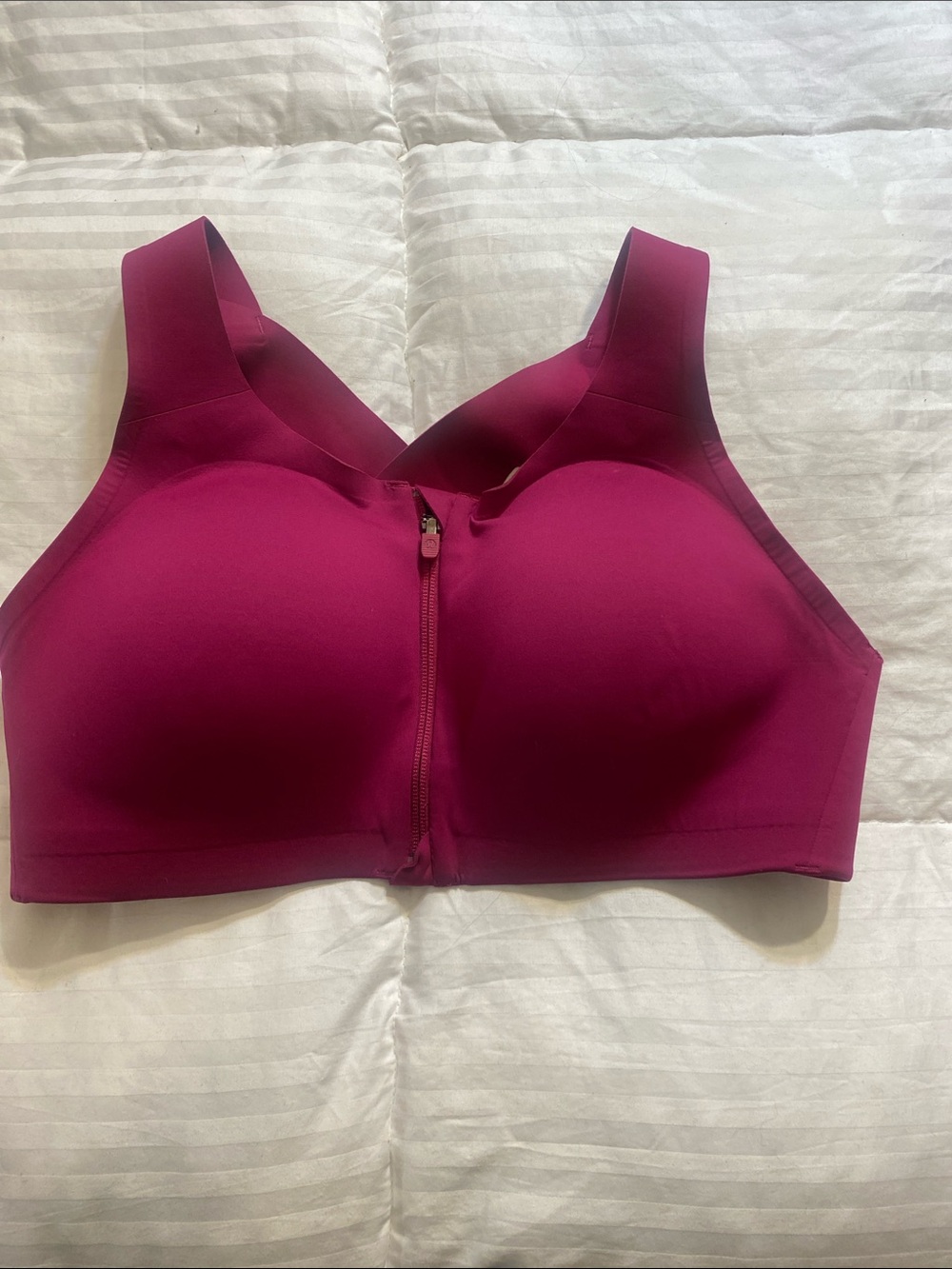 Lululemon Enlite Front Zip Wireless High Impact Sports Bra